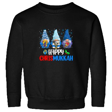 Discover Happy Chrismukkah Gnomes Merry Christmas And Happy Hanukkah193 Sweatshirts