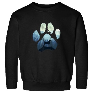 Discover English Foxhound Dog Paw Mom Dad Mountains Sweatshirts