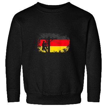 Discover Backprint lineman Germany flag Sweatshirts