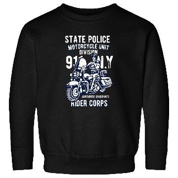 Discover State Police motorcyclists and bikers Sweatshirts