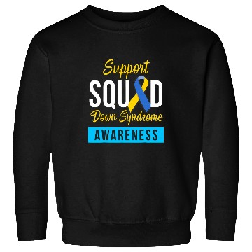 Discover Down Syndromes Awareness month Ribbon Support Squad 1 Sweatshirts