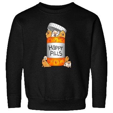 Discover Dog Pomeranian Happy Pills 470 Sweatshirts