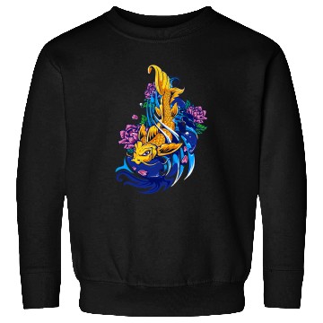 Discover Tattoo Ink Japanese Koi Fish Tattoo Art Inspired Design Sweatshirts