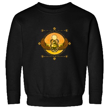 Discover Ancient Egyptian Hieroglyphs Scarab Beetle Bug Egypt History Sweatshirts