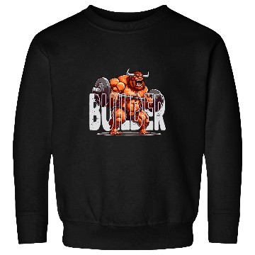 Discover Angry Body Builder Buffalo lifting barbell Standard Sweatshirts