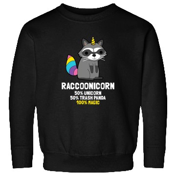 Discover Raccoonicorn Trash Panda Raccoon Unicorn Sweatshirts