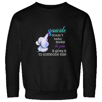 Discover Elephant suicides Ribbon suicides Prevention Awareness Sweatshirts
