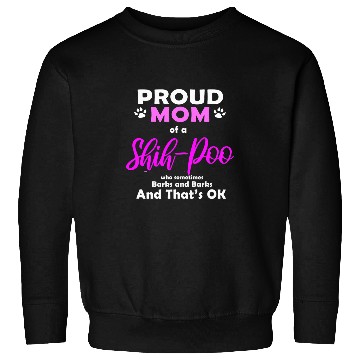 Discover ShihPoo Mom Dog Love Poodle Shih Tzu Sweatshirts
