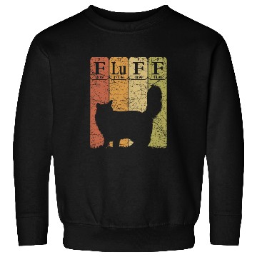 Discover Fluff Cat Periodic Table Elements Cat Lover Cat Scientist Sweatshirts