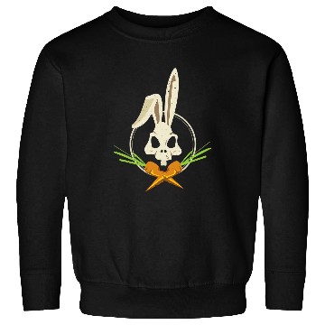 Discover Skeletons Skulls Rabbit Crossbones Carrots Easter Day Skull Sweatshirts