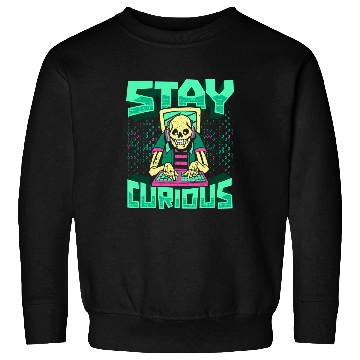 Discover Skeletons Skulls Programmer Skeletons Software Engineer Coder Stay Curious Skull Sweatshirts