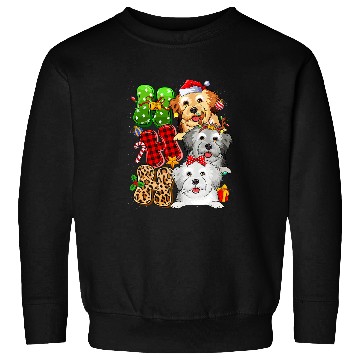 Discover Dog Havanese Christmas Ho Ho Ho Havanese Dog For Dog Lover Funny Xmas Sweatshirts