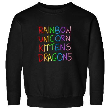 Discover Rainbow Unicorns Kittens Dragon Sweatshirts