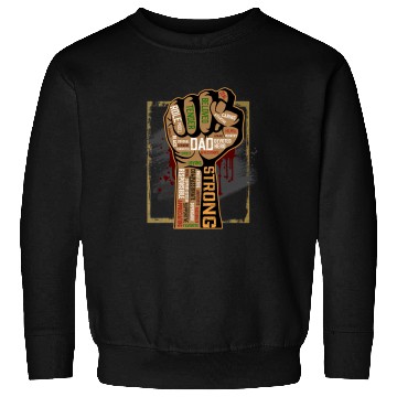 Discover Mens Black Dad African American Melanin Pride Black History Month 1 Sweatshirts