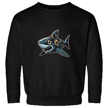 Discover Shark Robots Robotics Engineering Technology Programmer Sweatshirts