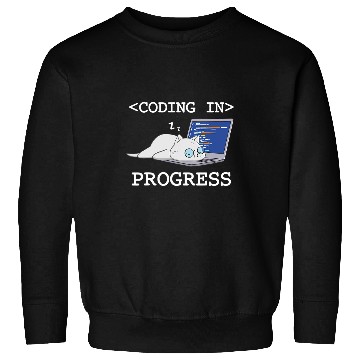 Discover Funny Programming Cat Coding Coder Programmer Developer Sweatshirts