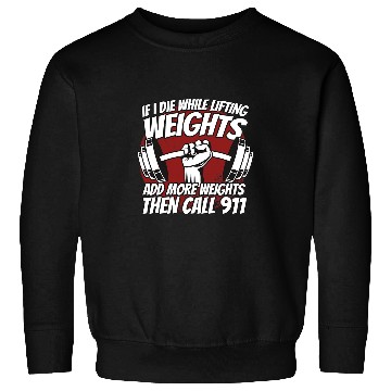 Discover Weightlifting Gym Workout Girl Boy While Lifting Weights Sweatshirts