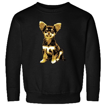 Discover Cute Retro Chihuahua with puppy eyes vintages illustration 1 Sweatshirts