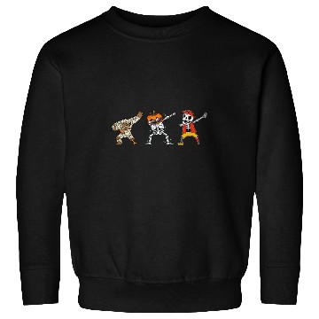 Discover Dabbings Mummy Dabbings Skeletons with Pumpkin Dabbings Pirate Sweatshirts