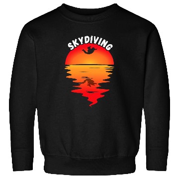 Discover Skydiving Gift vintages Sunset Skydiver Parachuting Parachutist Sweatshirts