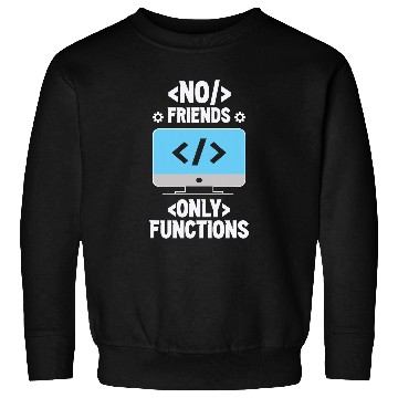 Discover No Friends Only Functions Programmer Code Coder Coding Sweatshirts