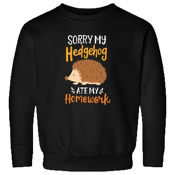 Discover Hedgehog Homework Student School Sweatshirts