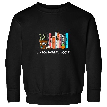 Discover Reading Book I Read Banned Books black cats Reader Bookworm Women Reader Sweatshirts