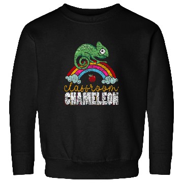 Discover Classroom Chameleon Back To School Class Substitute Teacher Sweatshirts