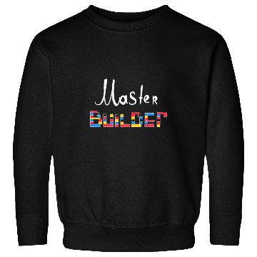 Discover Cute Brick Blocks Building Meme Master Builder Sweatshirts