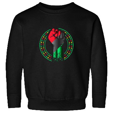 Discover Black History Month Apparel BLM Pro Black Power Fist Sweatshirts