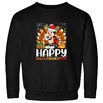 Discover Ladybug Lover Halloween Christmas Happy Hallothanksmas Sweatshirts