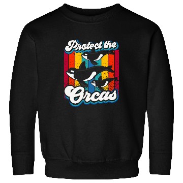 Discover Whales Protect The Orcas Orca Whale Sea Sweatshirts