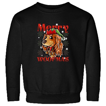 Discover Dog Cocker Spaniel Merry Woofmas Cocker Spaniel Elf Dog Christmas Dogs Elves 7 Sweatshirts