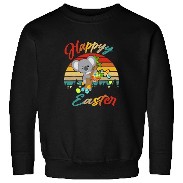 Discover Funny Bear vintages Retro Happy Easter Bunny Koala Bear Easter Eggs Cute Bears Sweatshirts