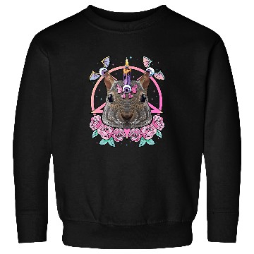 Discover Squirrel Lover Pastel Goth Squirrel Pagan Creepy Menhera Squirrel Sweatshirts