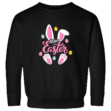 Discover Rabbits Happy Easter Bunny Women Girls Rabbit Easter Egg Hunt Funny Sweatshirts