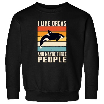 Discover Whales Orca Killer Whale Ocean Sweatshirts