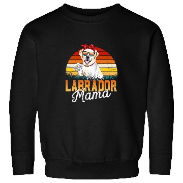 Discover Labrador Lab Dog Yellow Lab Mama bests Labrador Mom Ever Mothers Day Dog Mom Sweatshirts