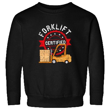 Discover Cool Forklift Operator Driver Trucker Forklift Sweatshirts