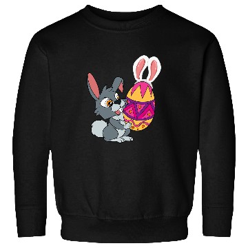 Discover Rabbits Happy Easter Cute Easter Egg Rabbit Bunny Lover Easter Sweatshirts