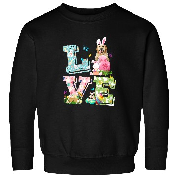 Discover Goldie Easter Love Costume Golden Retriever Dog Puppy Lover Golden Retriever Dog Sweatshirts
