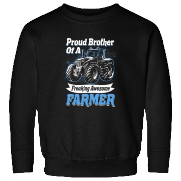 Discover Tractor driving Farming Farm Tractor Agriculture Harvester Farmer Brother Sweatshirts