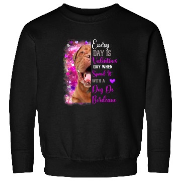 Discover Womens Dog De Bordeaux Mom Funny Valentines Day Dog Lovers Sweatshirts