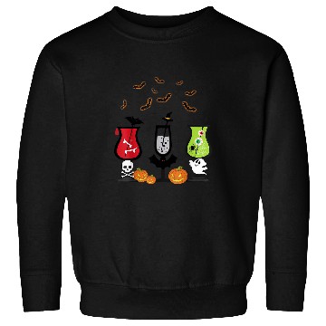 Discover vintages Halloween Wines Glass Pumpkin Devil Witch Ghost33 Sweatshirts