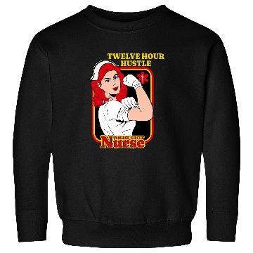 Discover Night Shift nurses Twelve Hour Hustle Funny ICU RN CNA nursess Sweatshirts