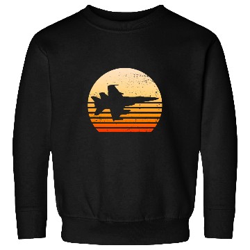 Discover Retro vintages Pilot Fighter Jet 2 Sweatshirts