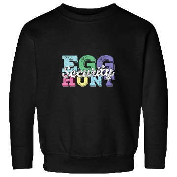 Discover Egg Hunt Security Retro Easter Egg Hunt Supervisor Easter Sweatshirts