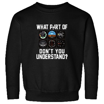 Discover Funny Pilot Aviation Airline Pilot Flight Instruments Sweatshirts
