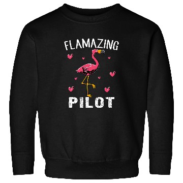 Discover Flamingo bird Funny Flamazing PILOT Sweatshirts