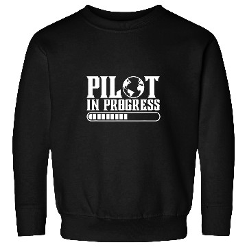Discover Pilot In Progress Aviation Student Future Airline Captain Sweatshirts